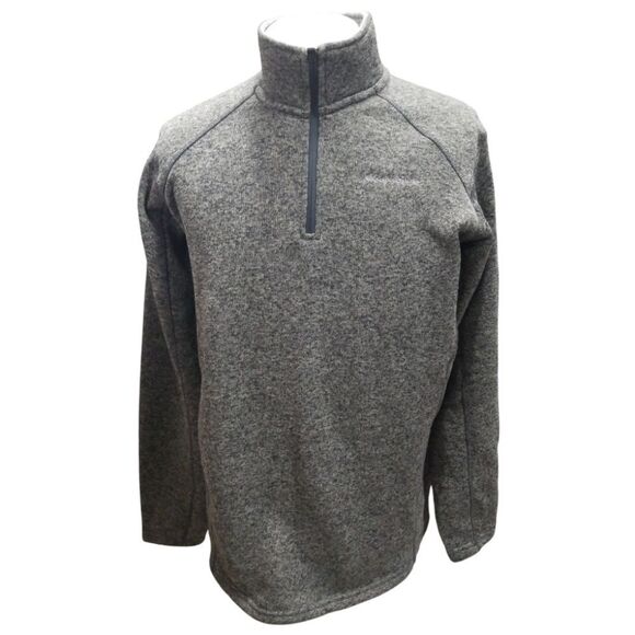 Eddie Bauer Pullover Quarter Zip Gray Radiator Fleece Size LT - Picture 9 of 9